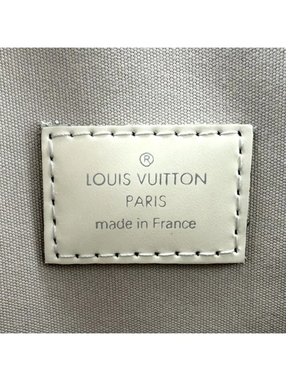 Louis Vuitton Tote Lockit PM Handbag Epi Leather Ivory Silver